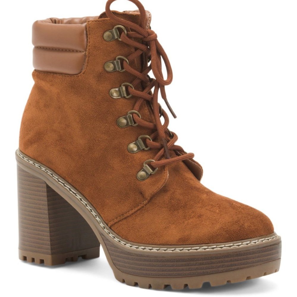 Olivia Miller Lug Heel Tall Heel Boots, Sz 8.5